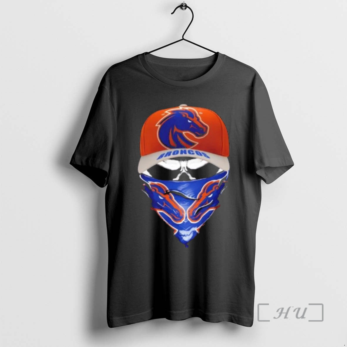 Officials Outlaw Skull Gang Wearing A Cap X Boise State Broncos Premium T Shirts Sweater