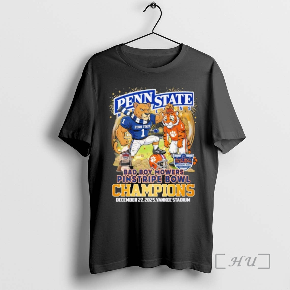 Officials Penn State Nittany Lions 2025 Dad Boy Mowers Pinstripe Bowl Champions Vintage Premium