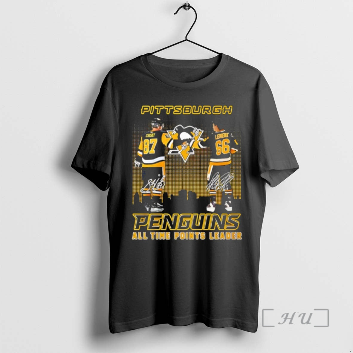 Officials Pittsburgh Penguins All Time Points Leader City Skyline