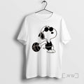 Officials San Antonio Spurs Peanuts Night White Holiday 2025 2026 Two Sided White Premium