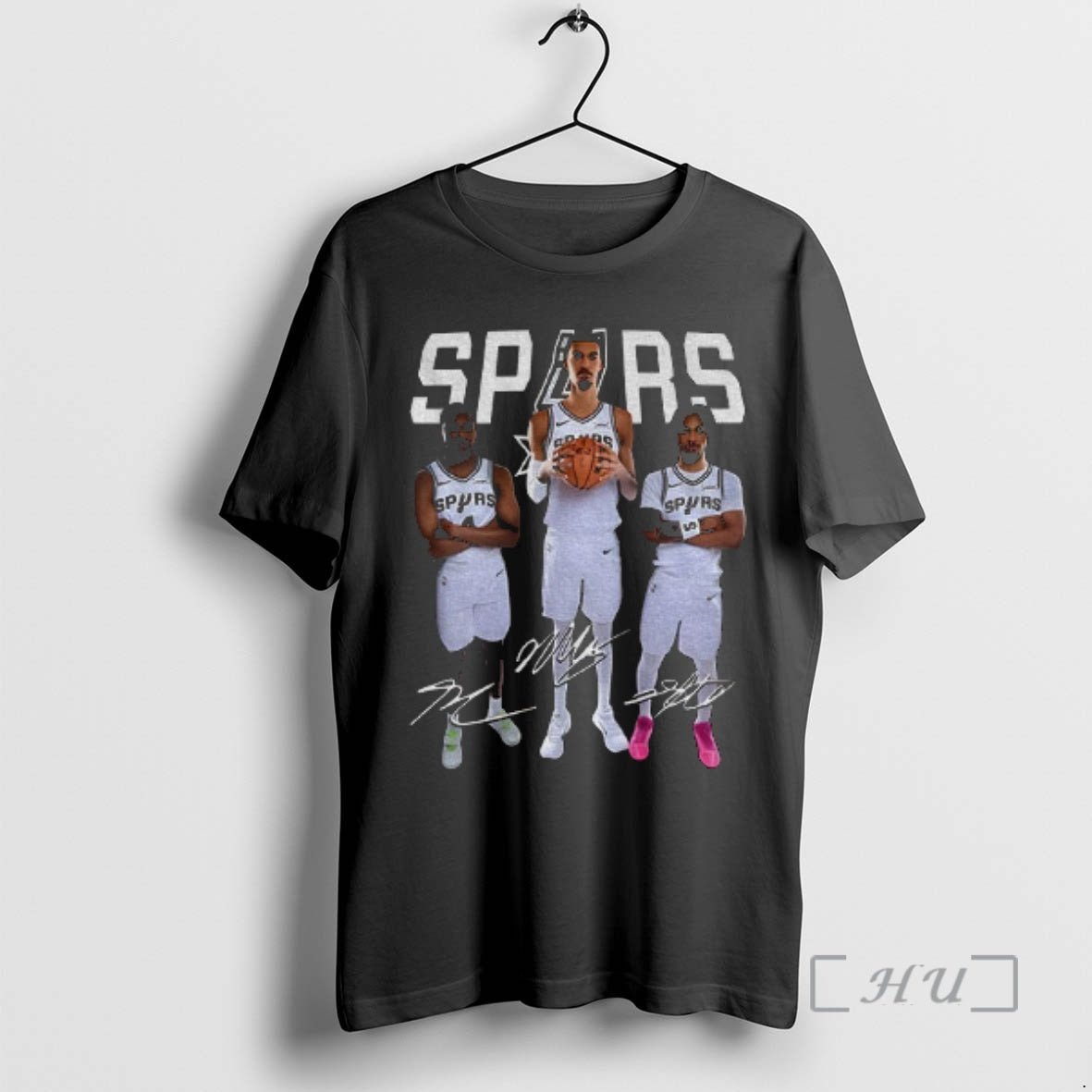 Officials Stephon Castle Victor Wembanyama And Deaaron Fox Big 3 San Antonio Spurs Signatures Premium
