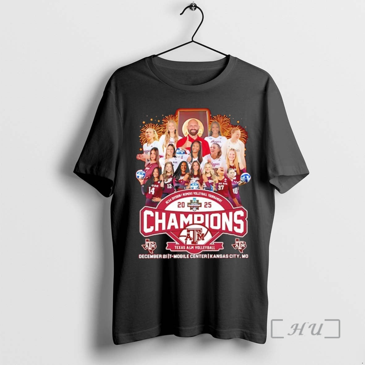 Officials Texas A And M Aggies 2025 Ncaa Division I Womens Volleyball Tournament Champions Premium