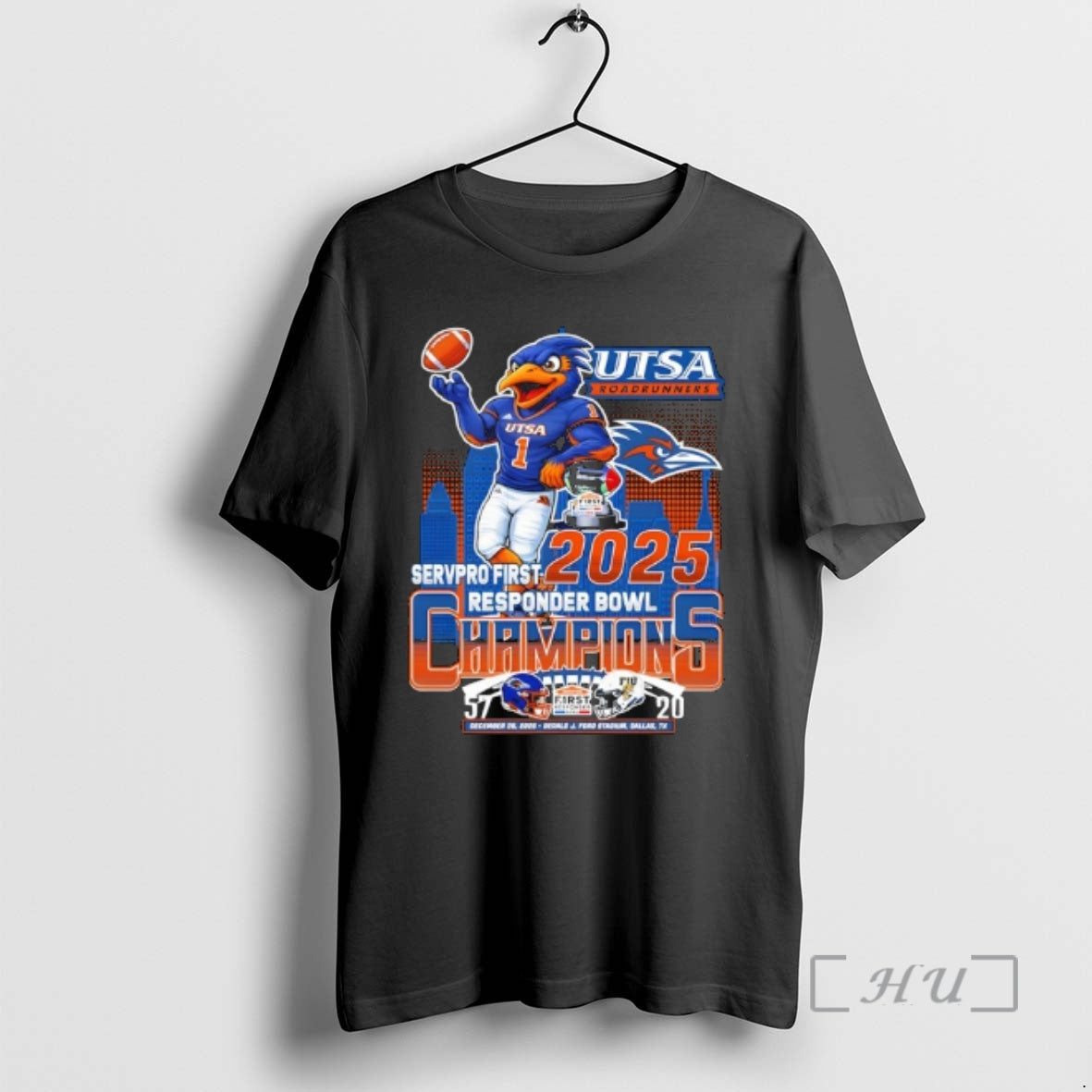 Officials Utsa Roadrunners Servpro First Responder Bowl 2025 At Gerald J Premium T Shirts Sweater