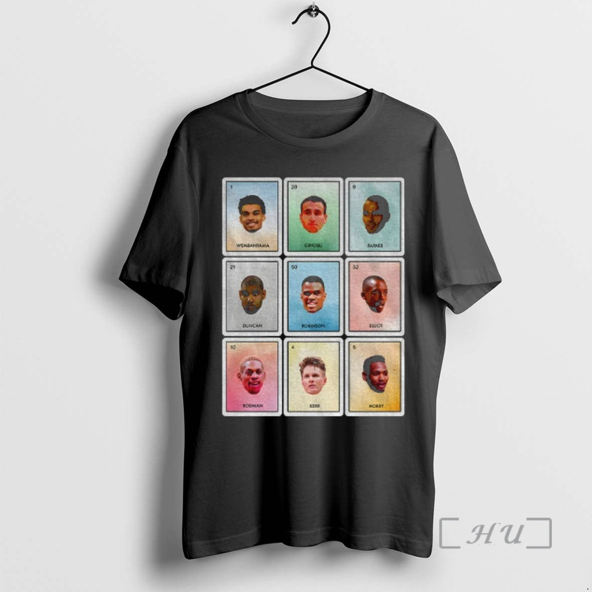 Officials Victor Wembanyama San Antonio Spurs Basketball Nba Loteria Card Graphic Premium T Shirts Sweater