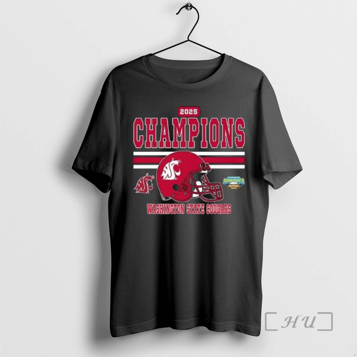 Officials Washington State Cougars Football Named To Champions 2025 Famous Idaho Potato Bowl Helmet Premium