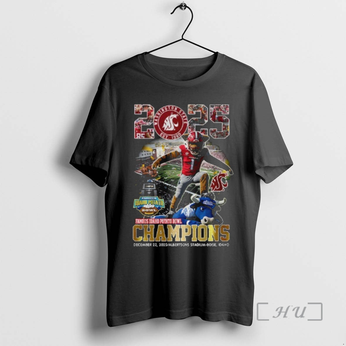 Officials Washington State Cougars Victory In The 2025 Famous Idaho Potato Bowl Champions Est 1980