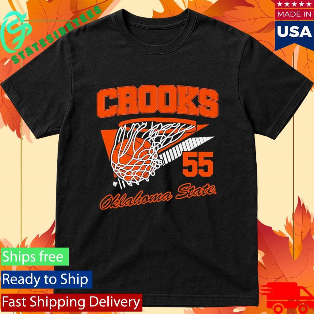Oklahoma State Basketball Audi Crooks Retro Swish Shirt