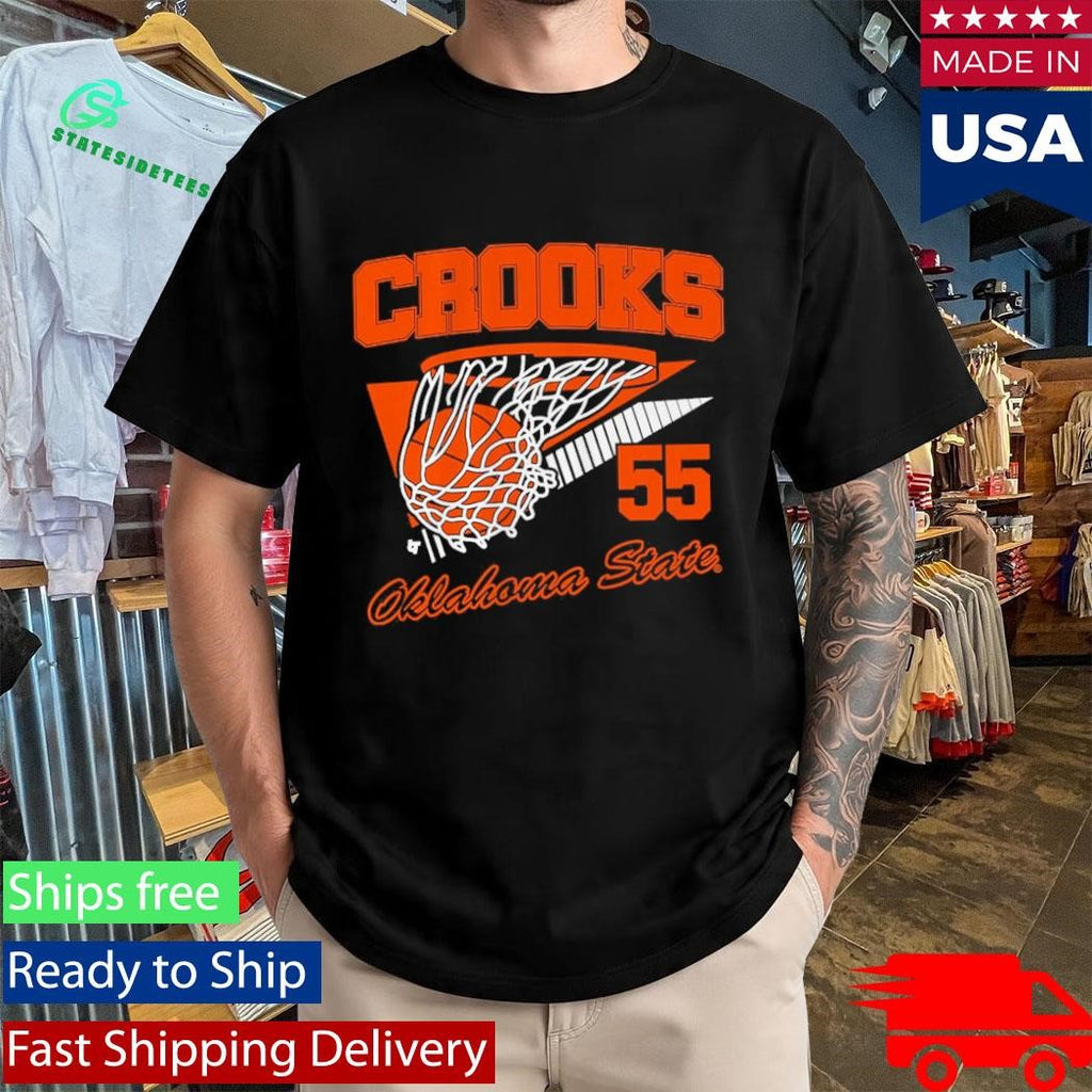 Oklahoma State Basketball Audi Crooks Retro Swish Shirt