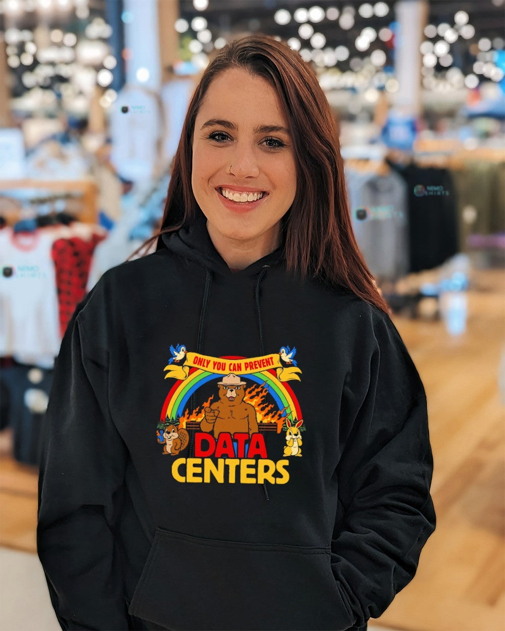 Only you can prevent data centers Smokey Bear shirt