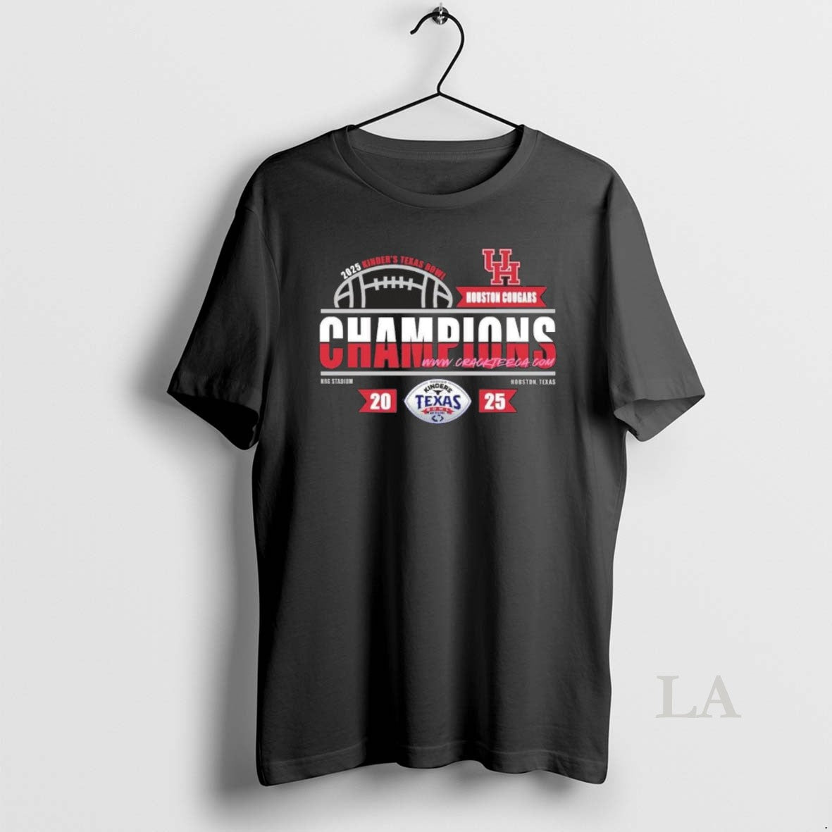 Original Mens Houston Cougars Football 2025 Kinders Texas Bowl Champions Locker Room