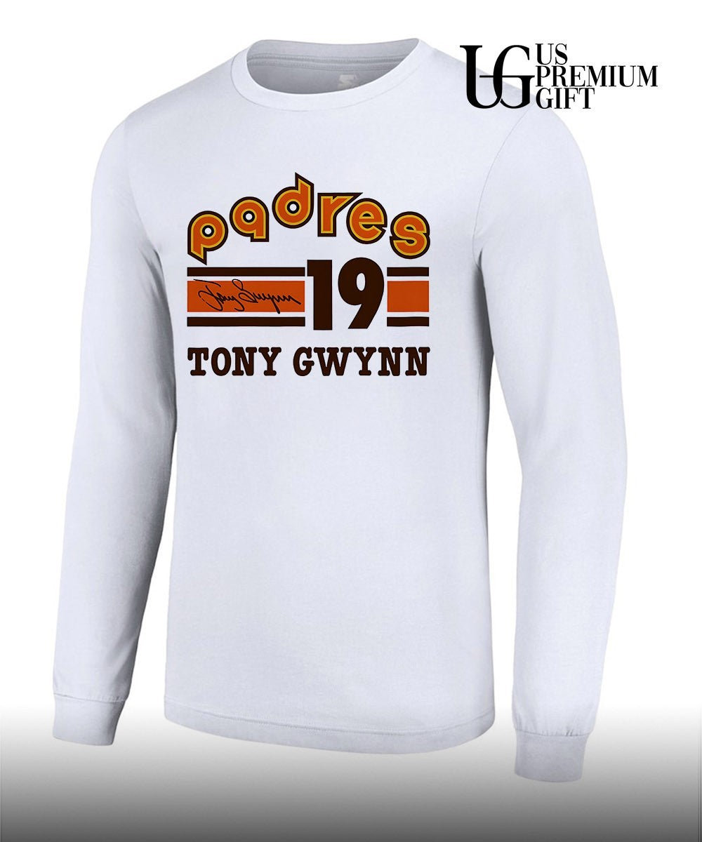 Padres 19 Tony Gwynn signature shirt