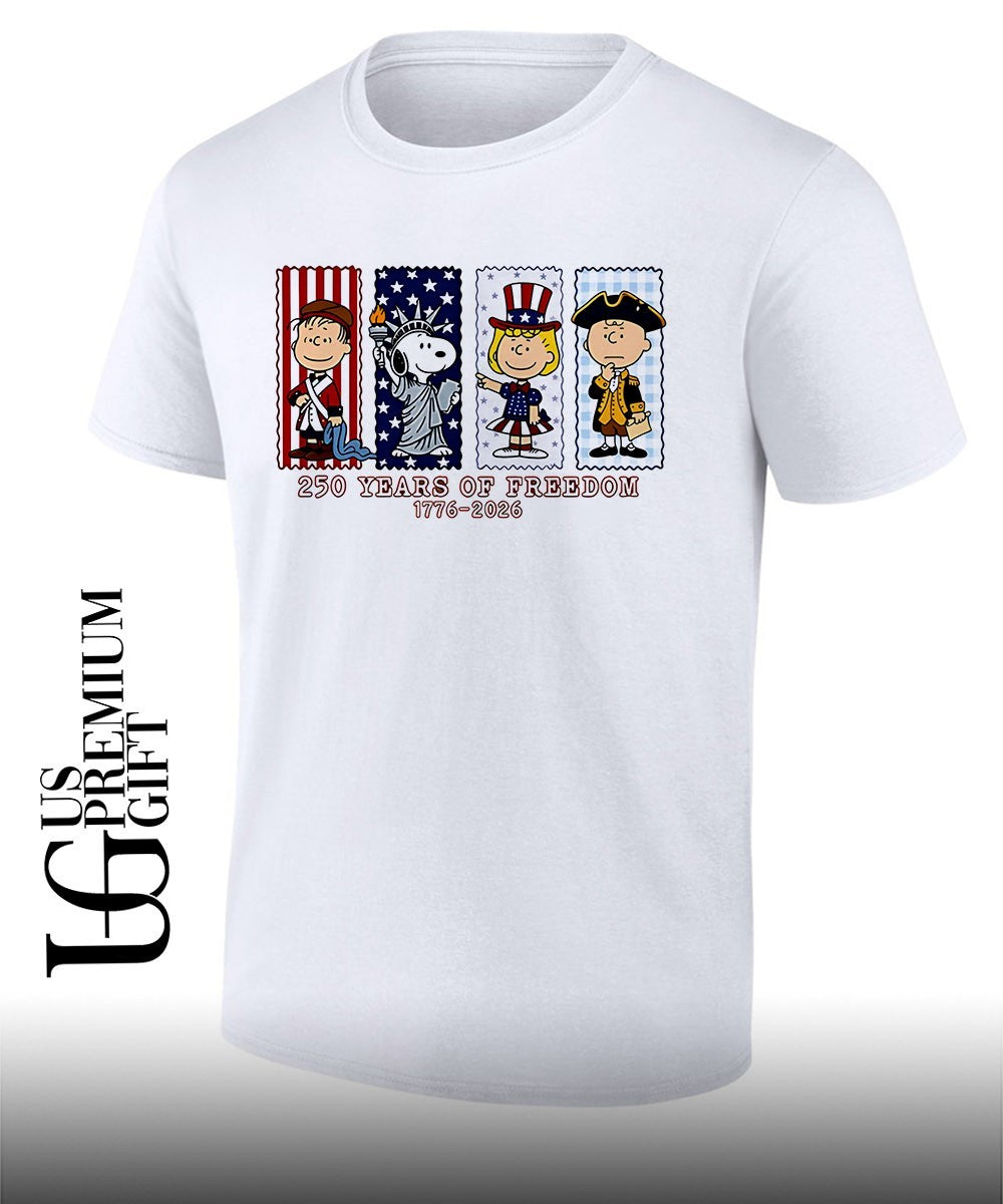 Peanuts 250 years of freedom America 1776-2026 shirt