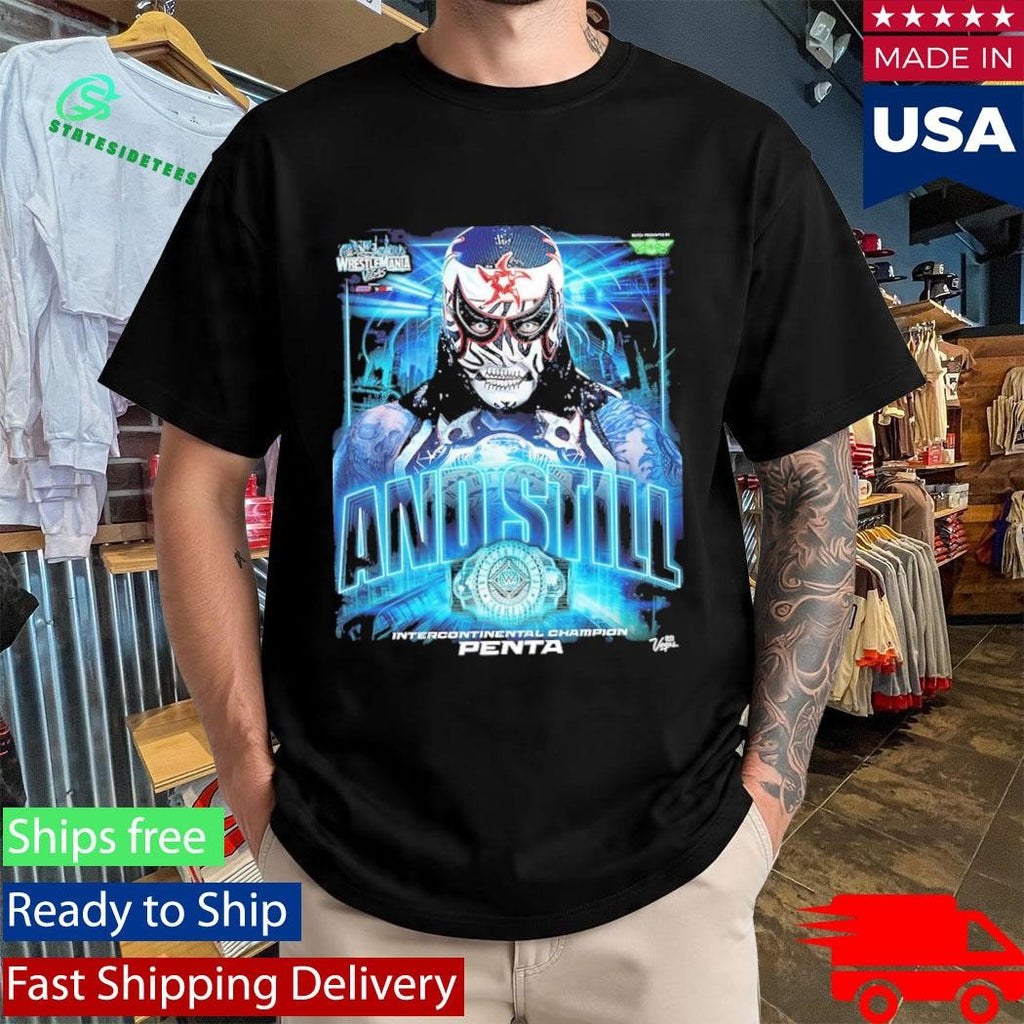 Penta 2026 Wrestlemania Las Vegas Intercontinental Champion Shirt