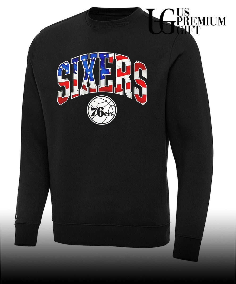 Philadelphia 76ers Sixers American flag NBA Basketball shirt
