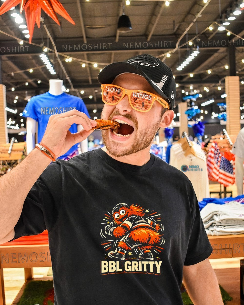 Philadelphia Flyers BBL gritty mascot parody shirt