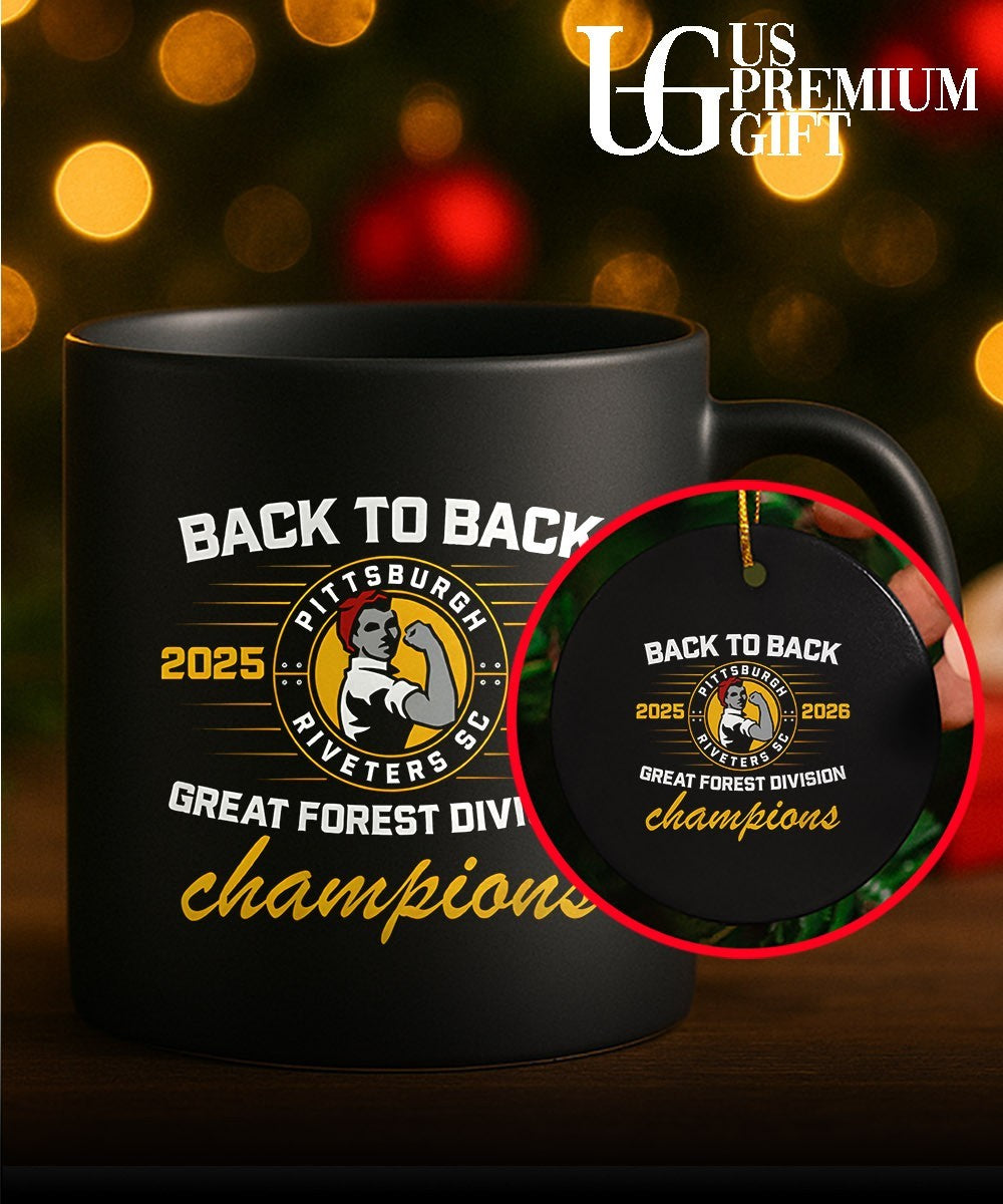 Pittsburgh Riveters SC Back To Back Green Forest Champs 2025-2026 shirt