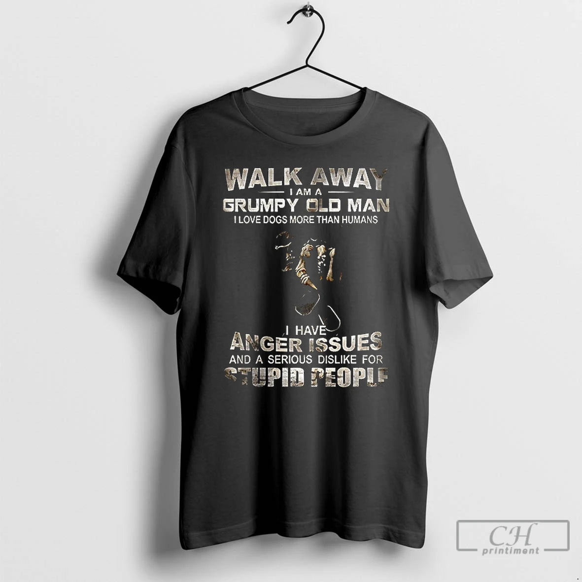 Premium Skeleton Walk Away I Am A Grumpy Old Man I Love Dogs More Than