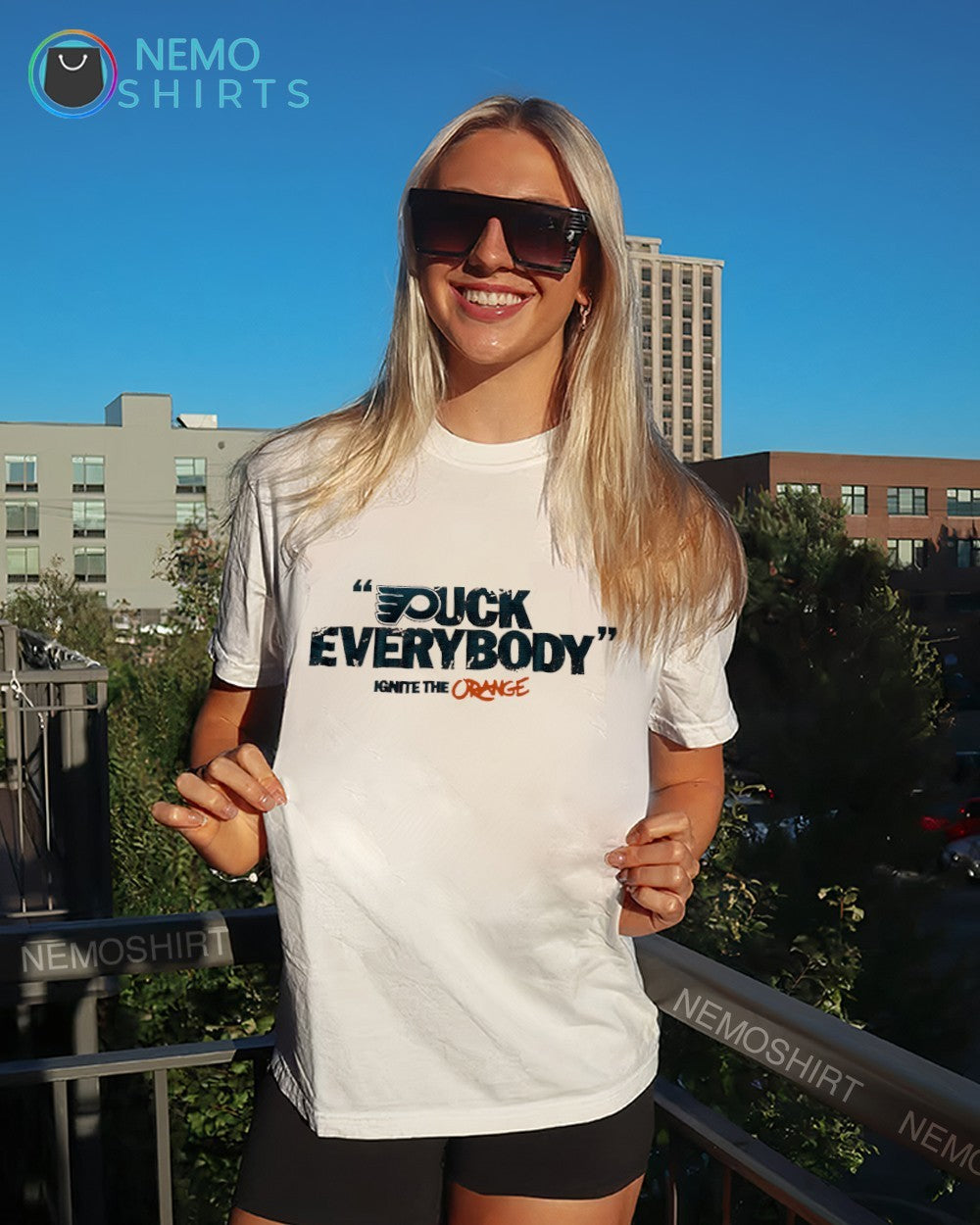 Puck everybody ignite the orange Philadelphia Flyers shirt