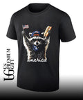 Raccoon Hot Dog America 4th Of July shirt