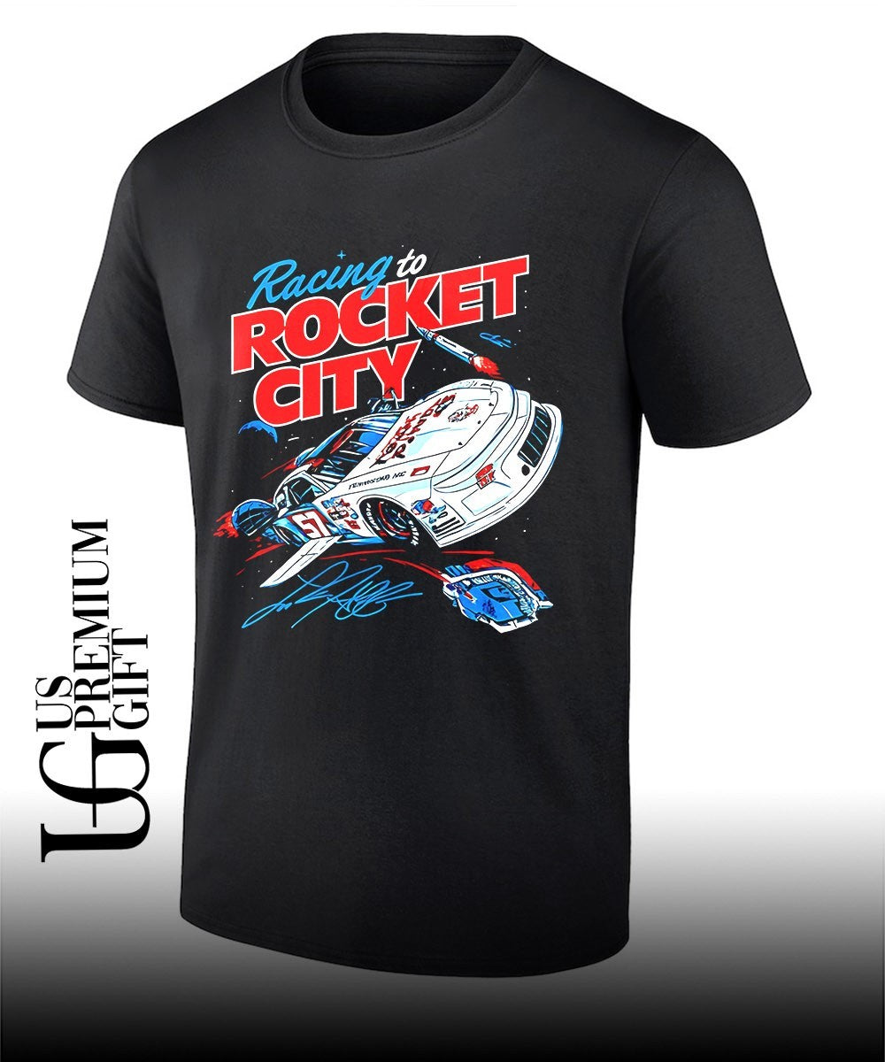 Racing to Rocket City 57 Claremont NC NASCAR Stock Car Speedway Motorsport signature shirt