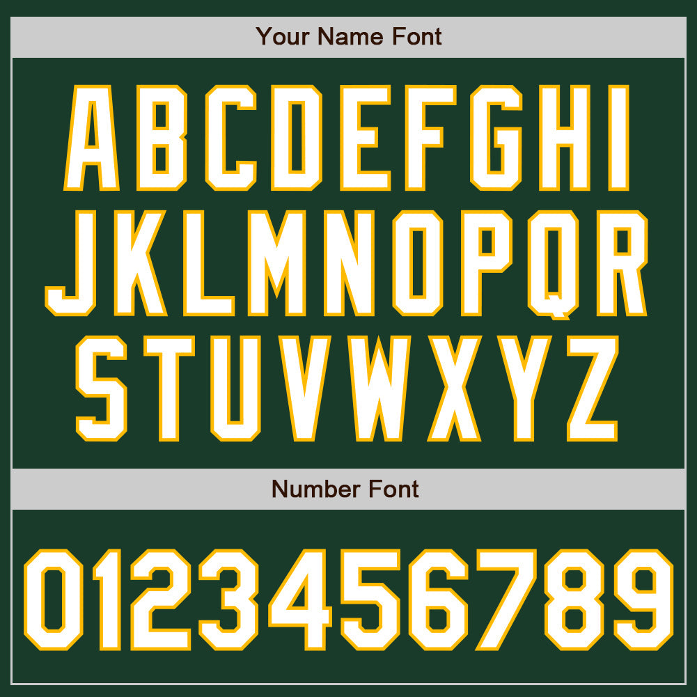 Custom Green White-Gold Authentic Raglan Sleeves Baseball Jersey