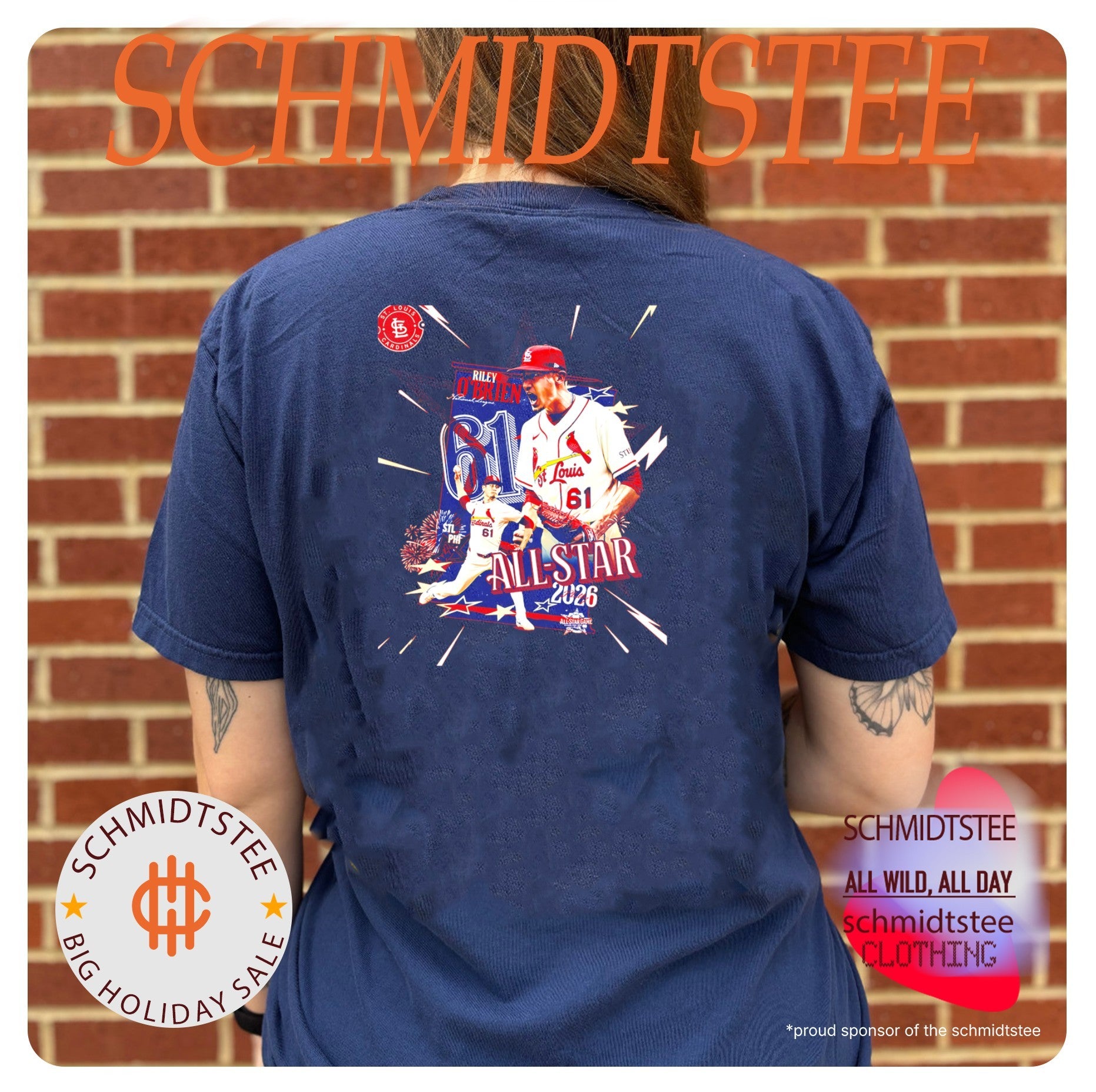 Riley O’Brien St Louis Cardinals No 61 All-Star 2026 shirt