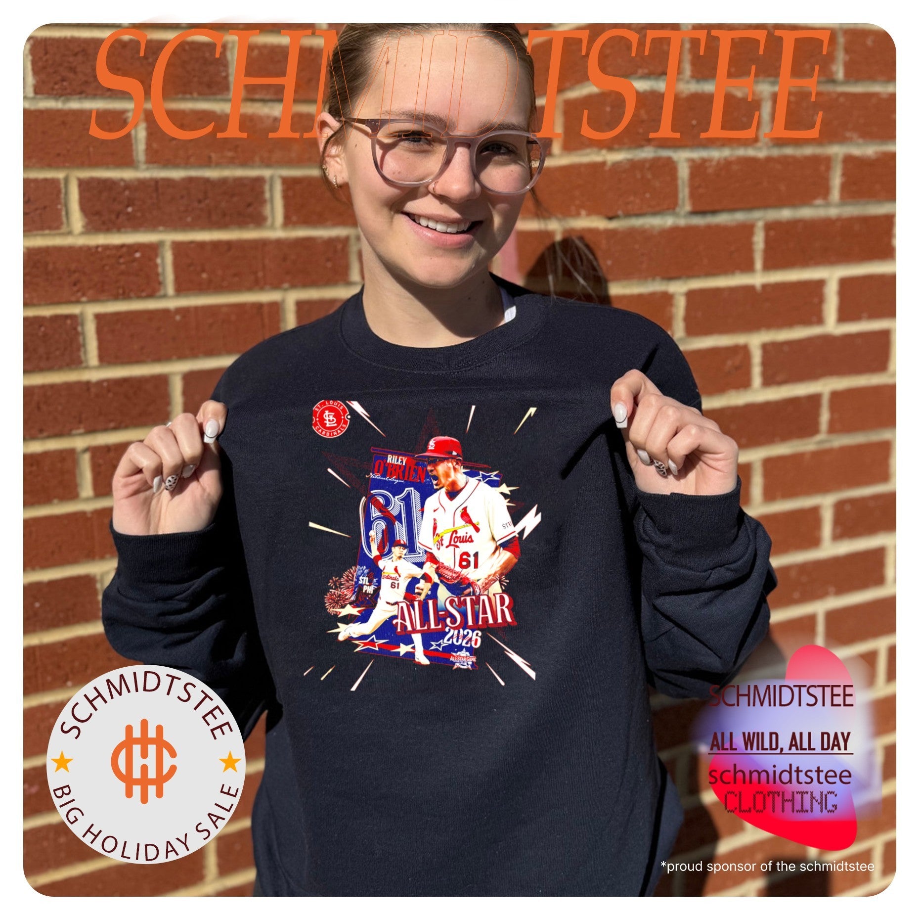 Riley O’Brien St Louis Cardinals No 61 All-Star 2026 shirt