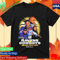 Rio Game 2026 Matchup Baltimore Ravens Vs Dallas Cowboys Week 3 On September 27 2026 T-Shirt