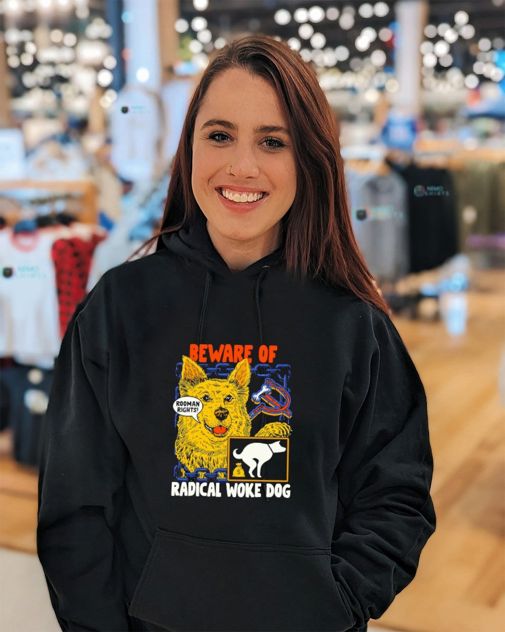 Beware of radical woke dog rooman rights shirt