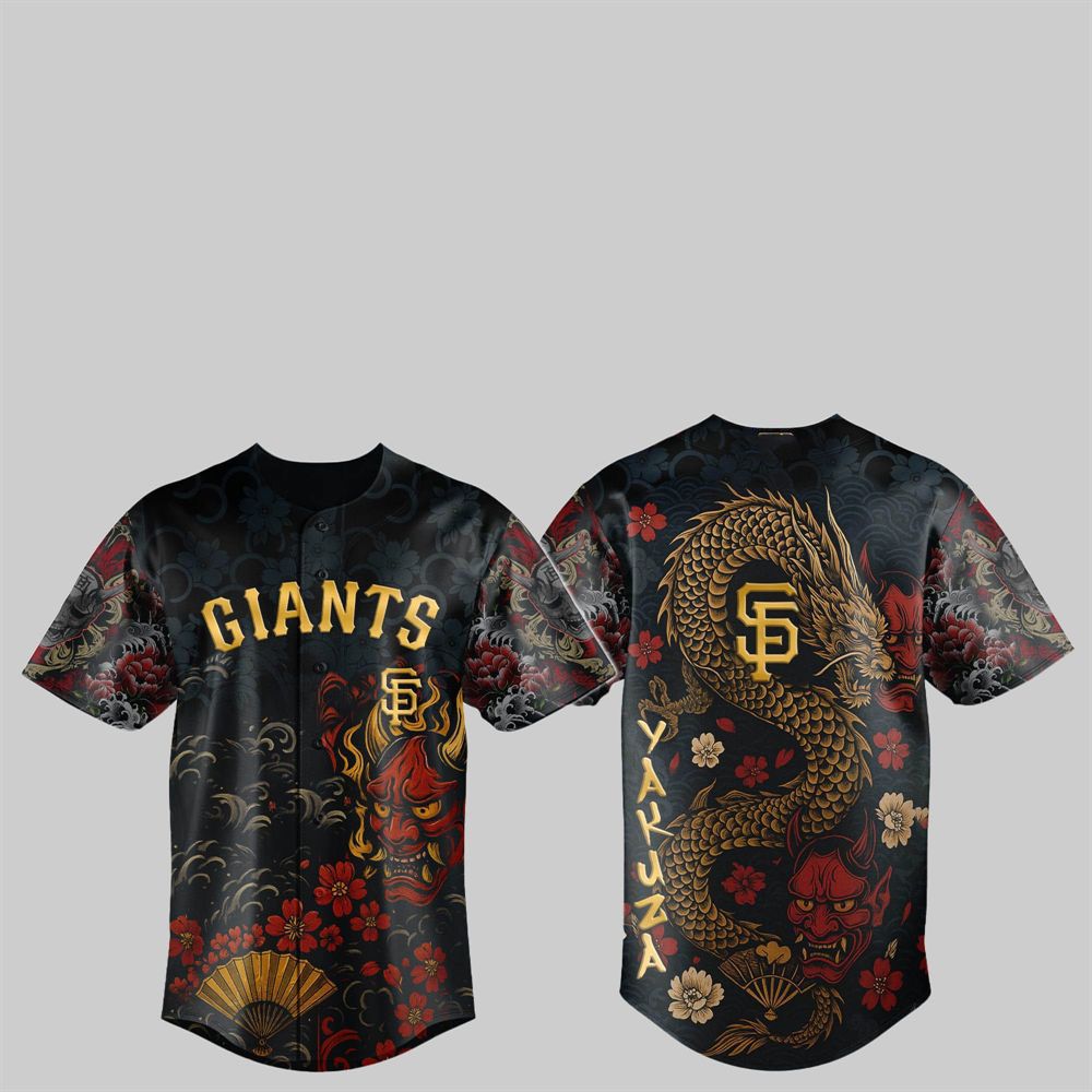 SF Giants Yakuza Dragon Oni Jersey 2025 - Grishko.com