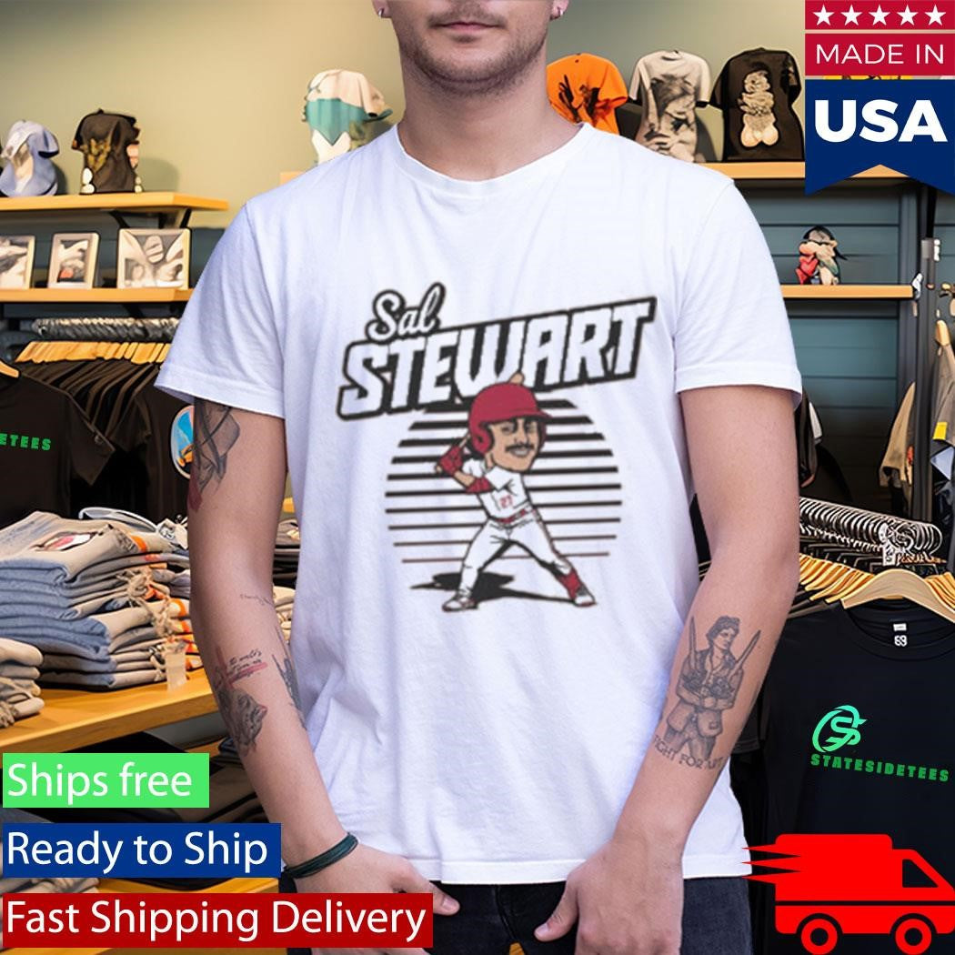 Sal Stewart Caricature Toon Cincinnati Baseball Shirt