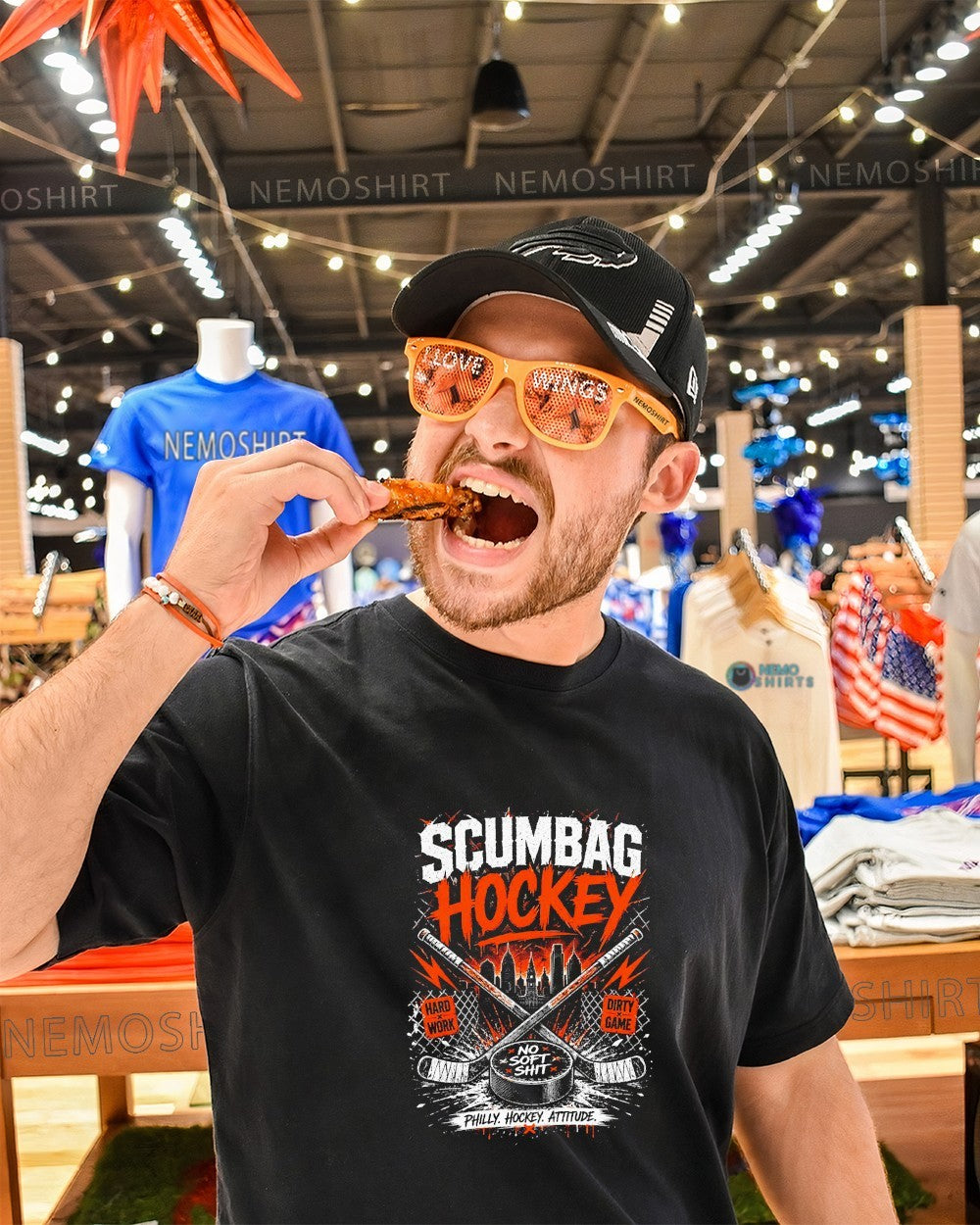 Scumbag hockey Philadelphia Flyers no soft shit Philly hockey attitude shirt