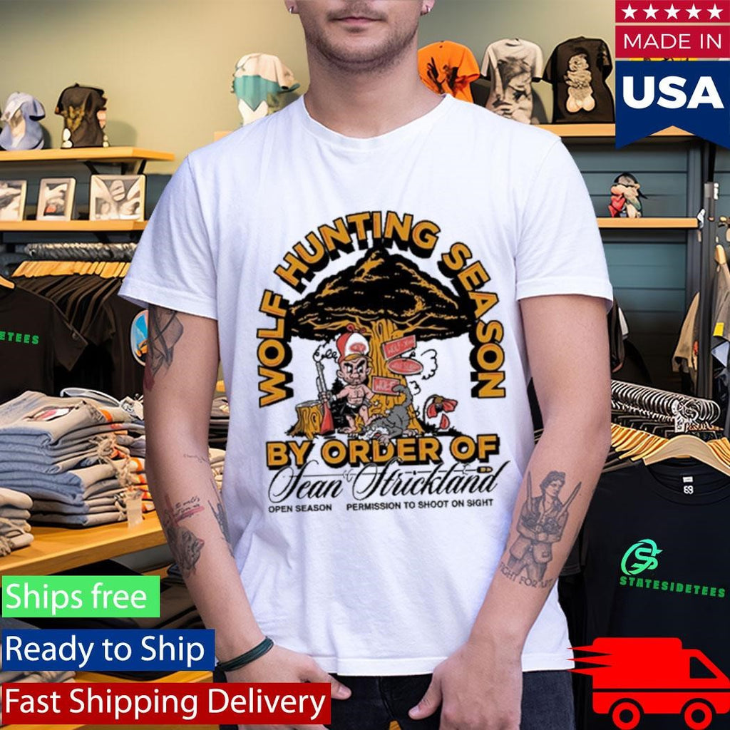 Sean Strickland x Full Violence 2026 Wolf Hunting Season Shirt