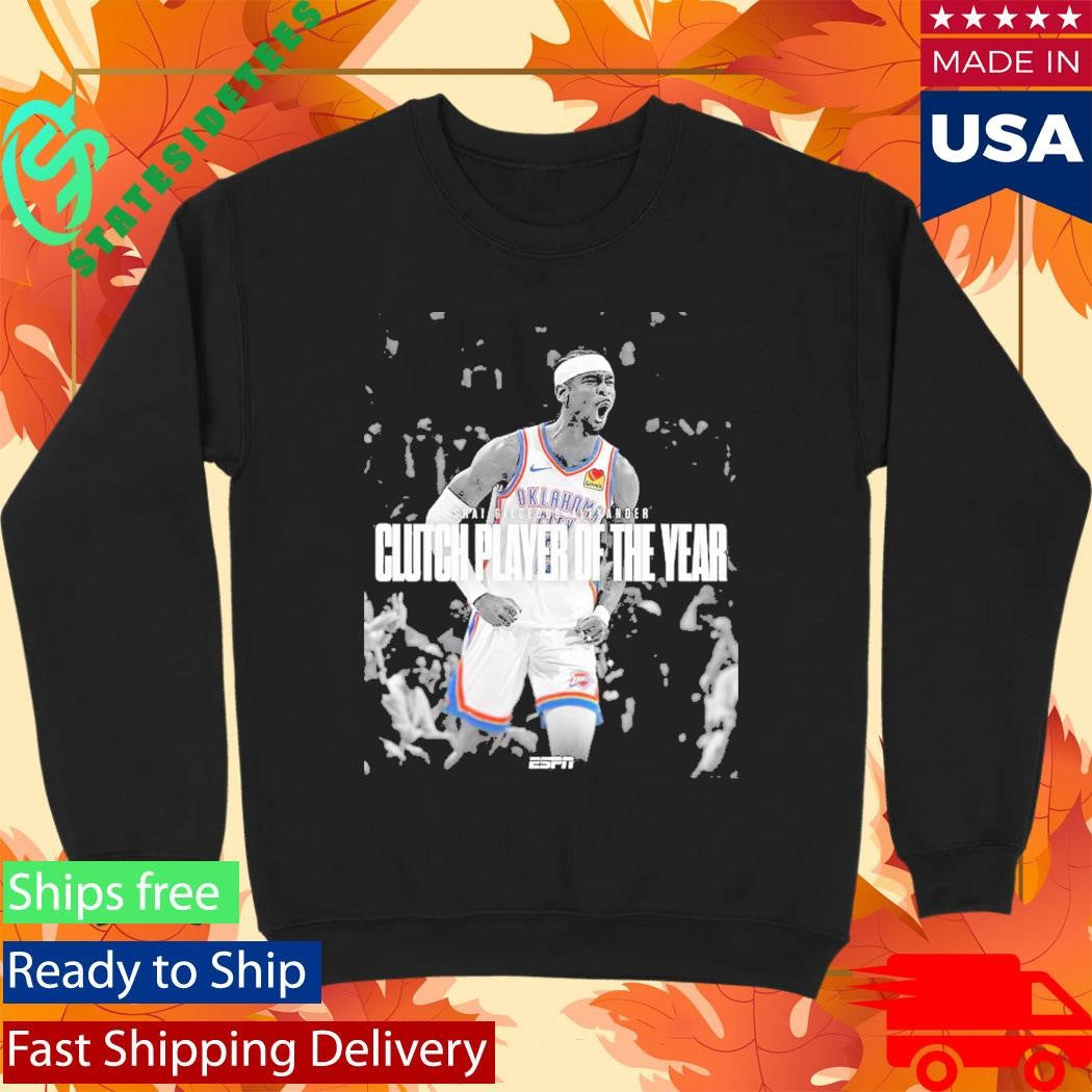 Shai Gilgeous Alexander SGA Clutch Player Of The Year 2026 T-Shirt