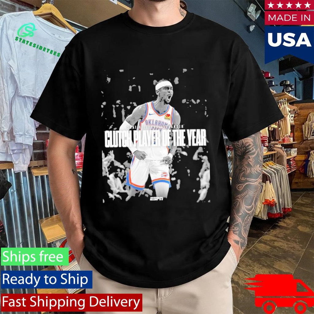 Shai Gilgeous Alexander SGA Clutch Player Of The Year 2026 T-Shirt