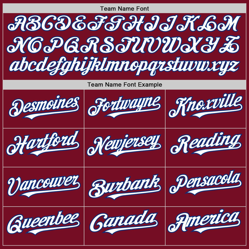 Custom Crimson White-Royal Authentic Sleeveless Baseball Jersey