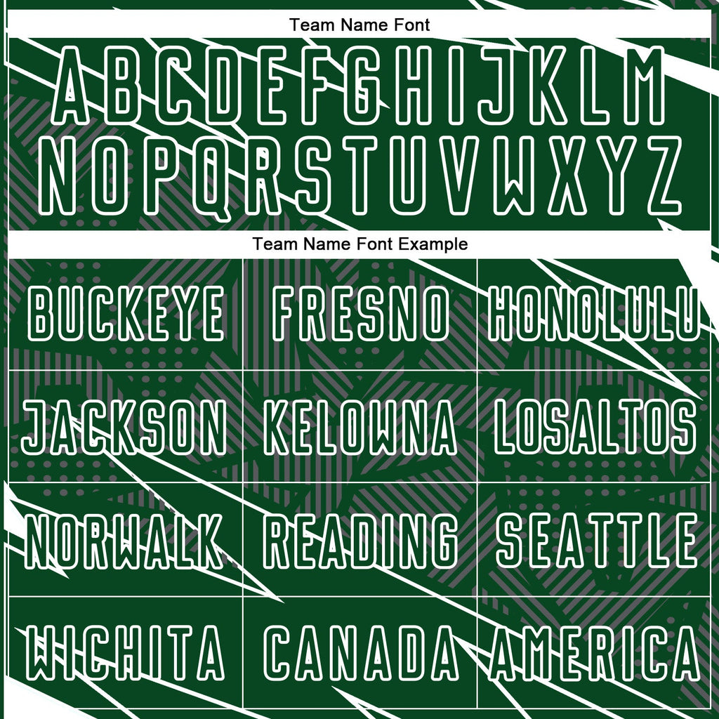 Custom Green White Lines Sports Sublimation Soccer Uniform Jersey