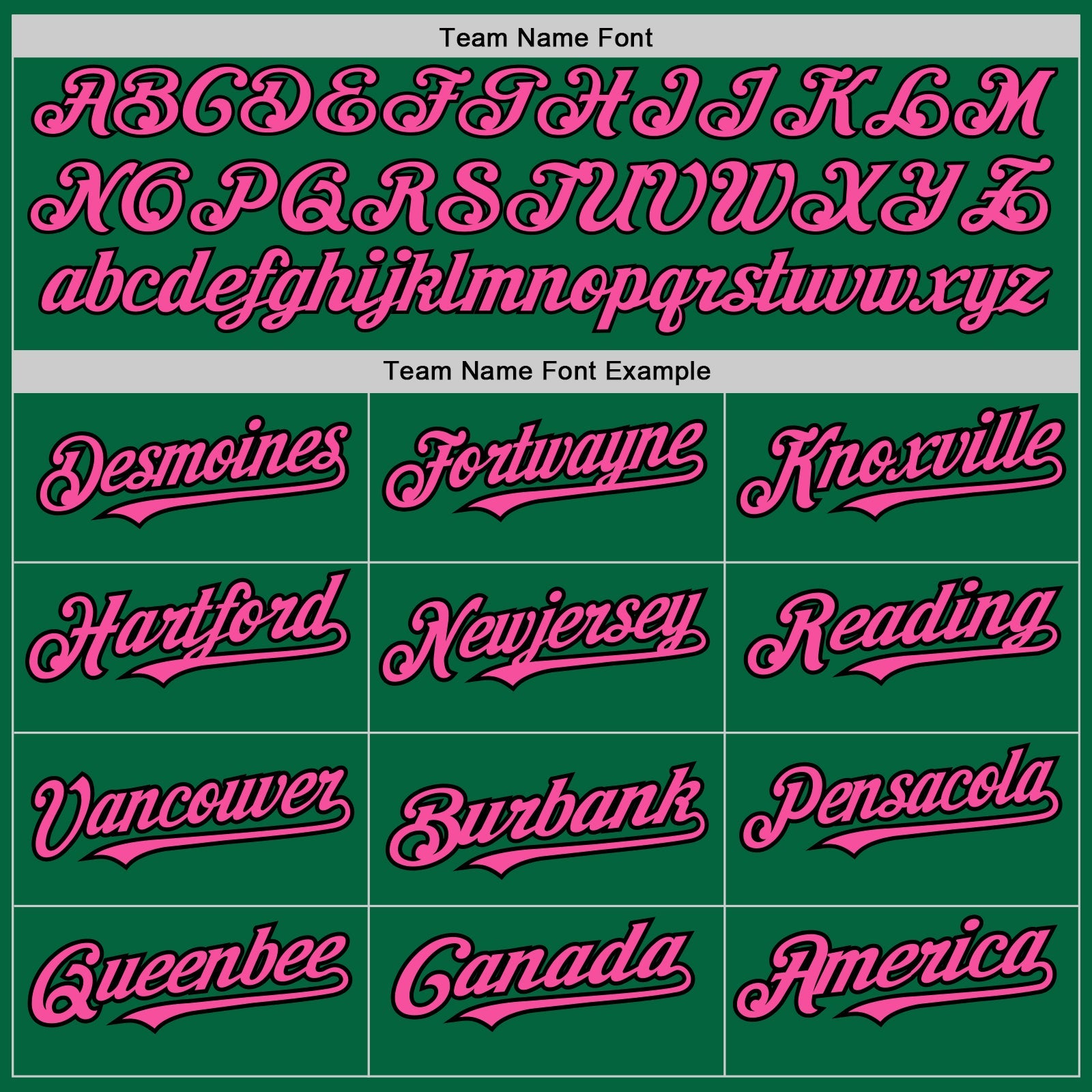Custom Kelly Green Black Pinstripe Pink Two-Button Unisex Softball Jersey