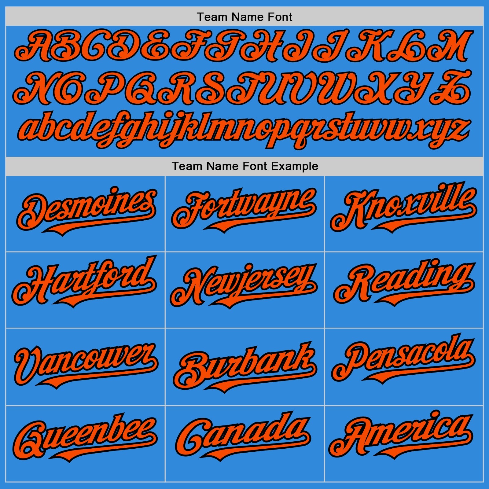Custom Electric Blue Black Pinstripe Orange Two-Button Unisex Softball Jersey