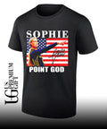 Sophie Cunningham point God Indiana Fever American flag signature shirt