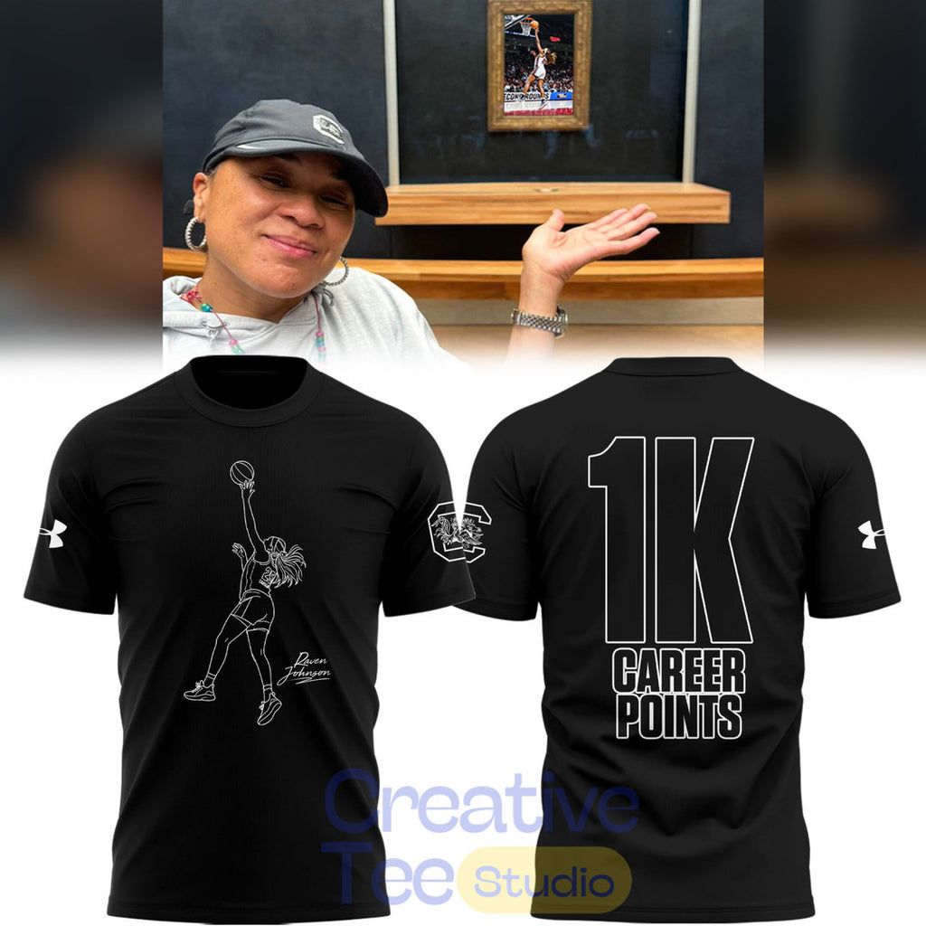 South Carolina Gamecocks 1000 career points T-Shirt
