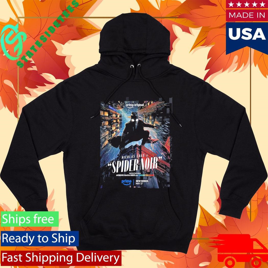 Spider-Noir Starring Nicolas Cage New Series Poster True Hue Full Color Version T-Shirt