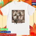 Stevie Nicks Tour 2025 Terracotta Doves Cropped Shirt