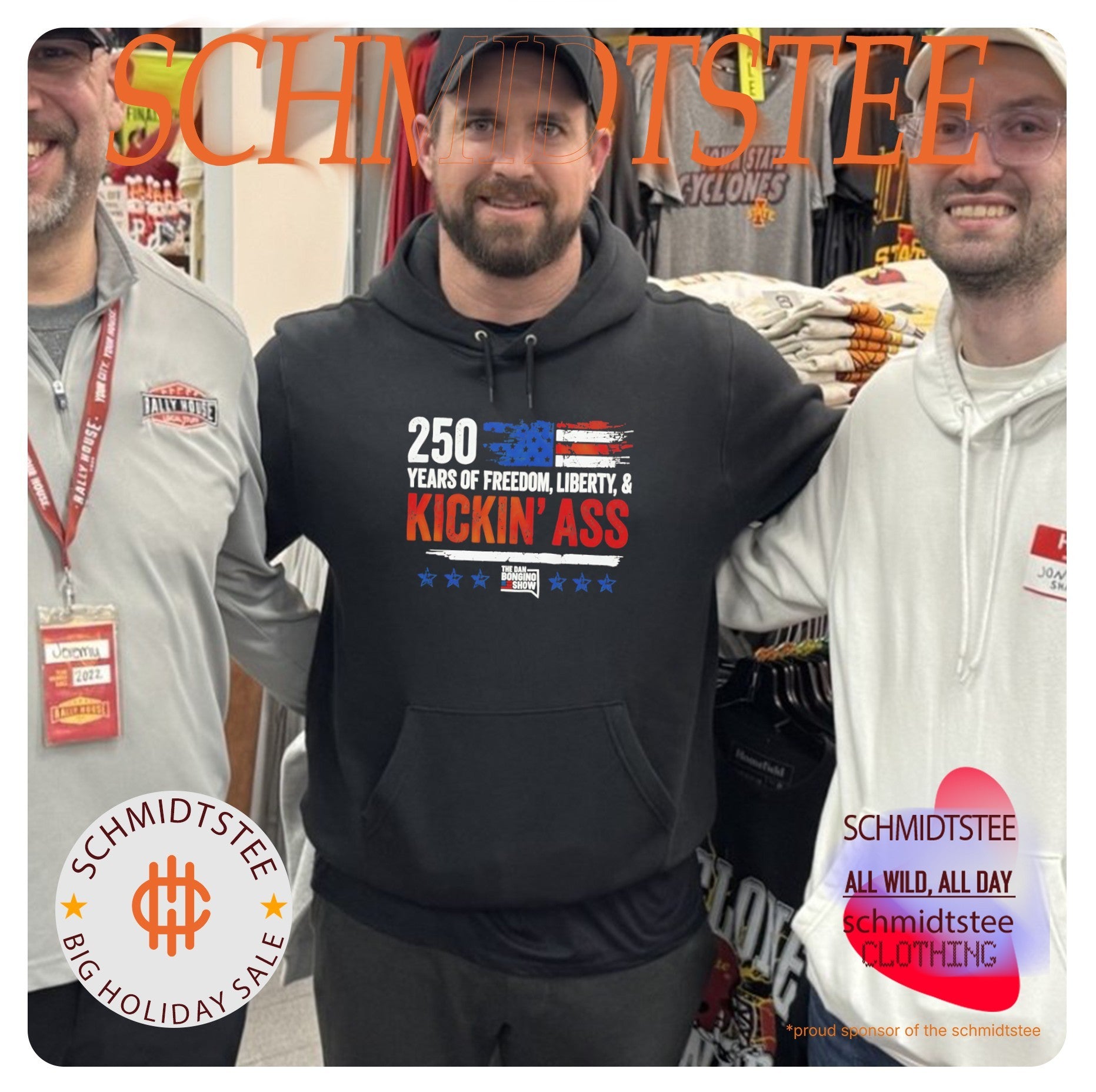 The Dan Bongino Show 250 Years of Freedom Liberty and Kickin’ Ass shirt