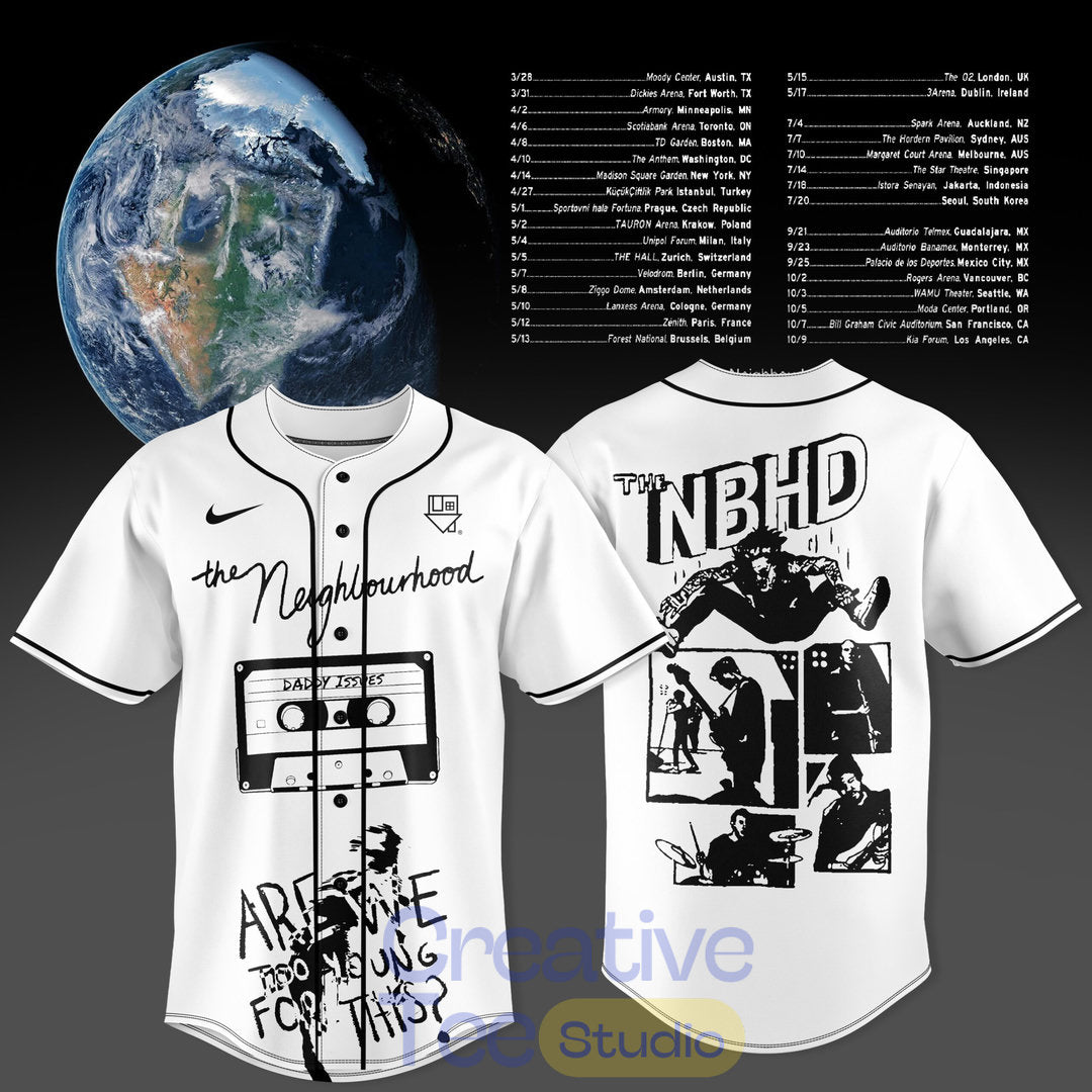 The Neighbourhood: THE WORLD TOUR 2026 Special Baseball Jersey