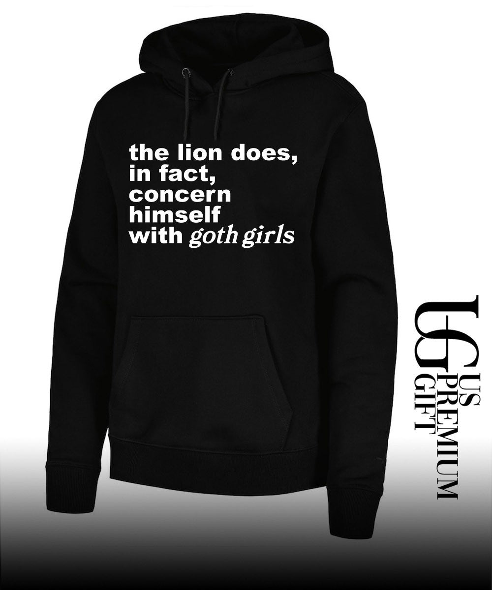 The lion does in fact concern himself with goth girls shirt