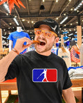 The natural MLB Major League Baseball logo shirt