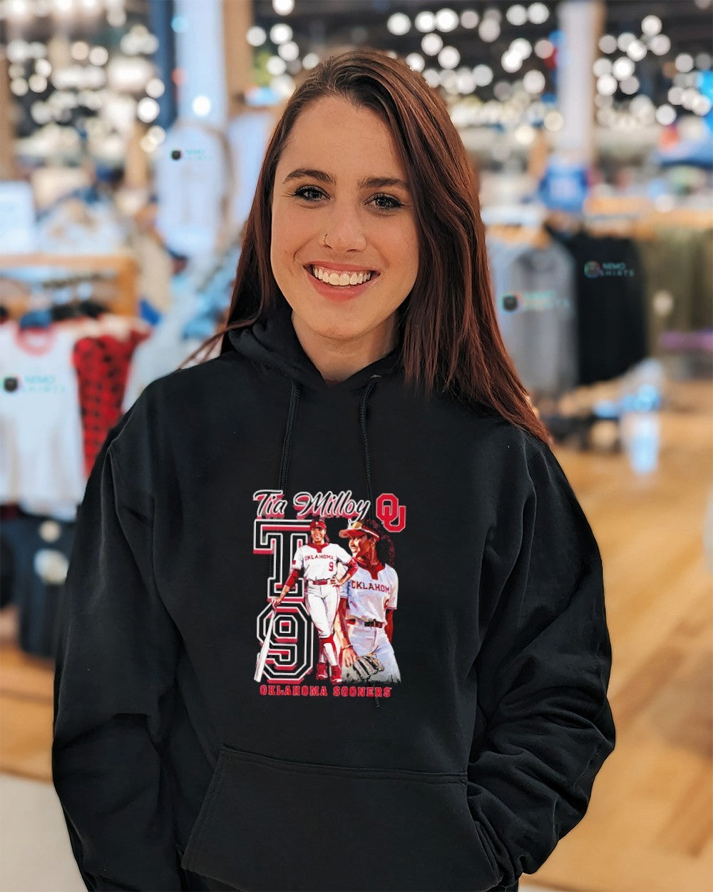 Tia Milloy Oklahoma Sooners T9 vintage graphic shirt