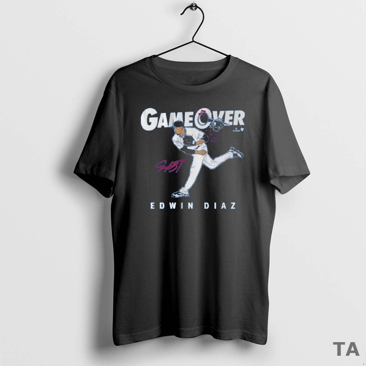 Top Edwin Diaz Game Over Los Angeles Dodgers Trumpet T Shirt Sweater