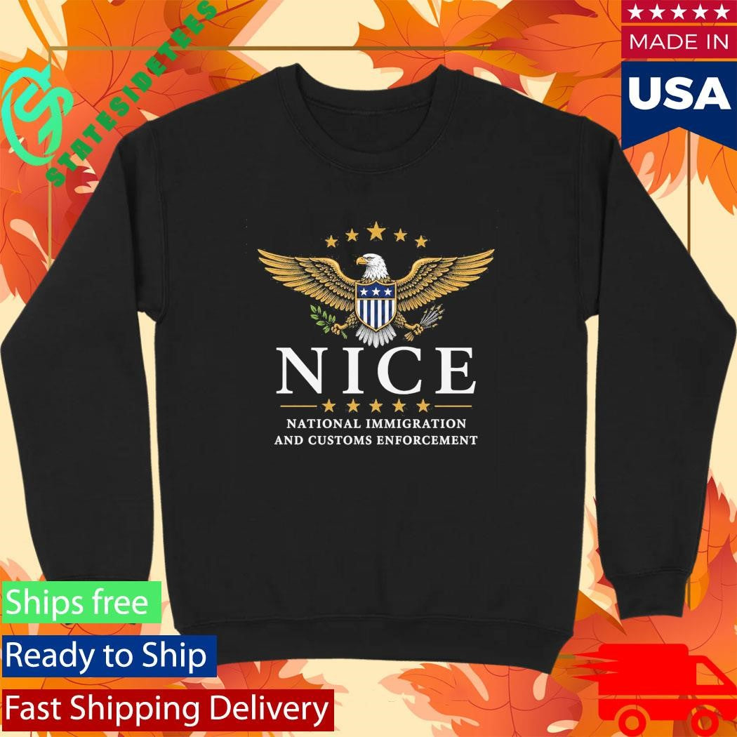 Trump National Immigration And Customs Enforcement NICE Logo Shirt
